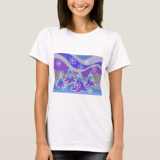 Winter Trees Blue t-shirt