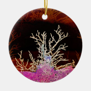 WINTER TREES CERAMIC TREE DECORATION