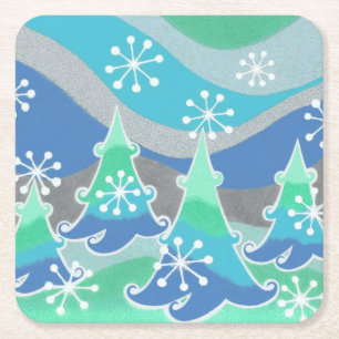 Winter Trees coaster square
