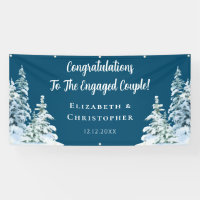 Winter Trees Congratulations Engagement Party