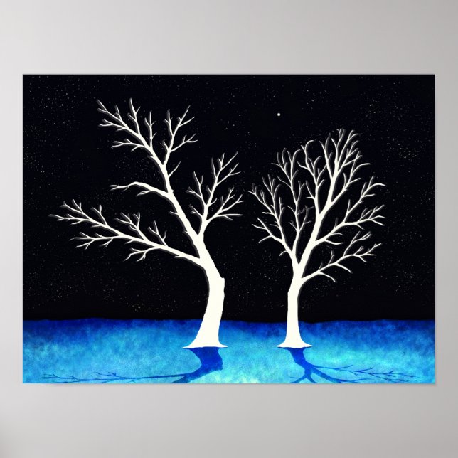 Winter Trees – Digital Art Print (Front)