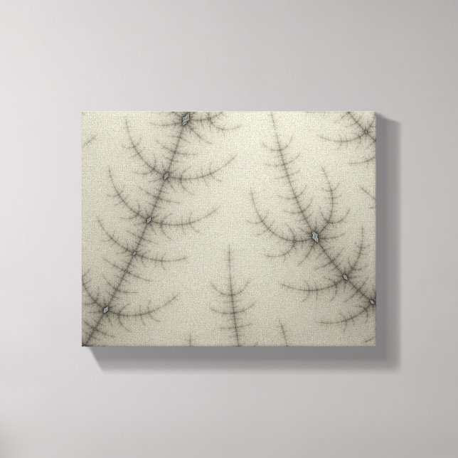Winter Trees Fractal Canvas Print (Front)