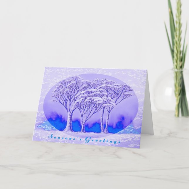 Winter trees greeting card (Front)