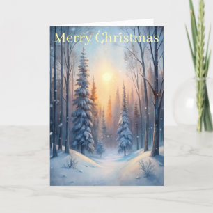 Winter Trees Holiday Card