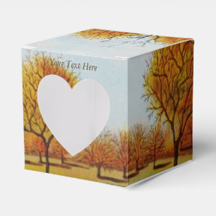 winter trees in the autumn scenic landscape favour box