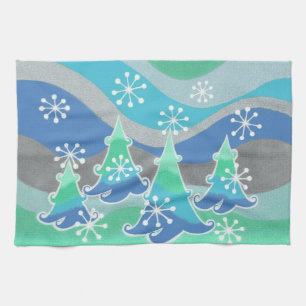 Winter Trees kitchen towel