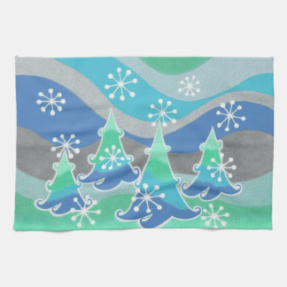 Winter Trees kitchen towel