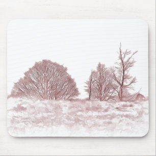 WINTER TREES MOUSE PAD