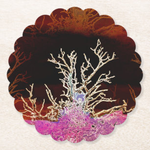 WINTER TREES PAPER COASTER