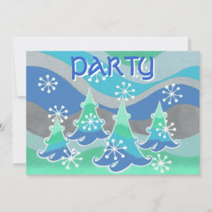 Winter Trees 'Party' invitation