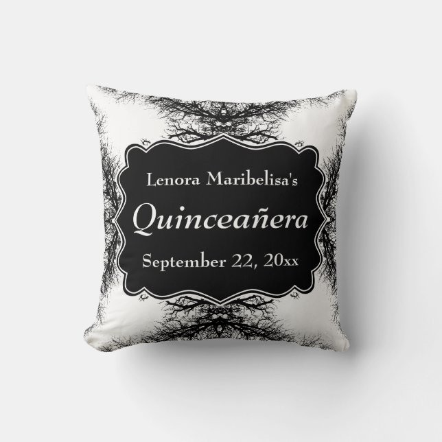 Winter Trees Pattern Quinceanera Cushion (Front)