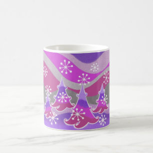 Winter Trees purple mug