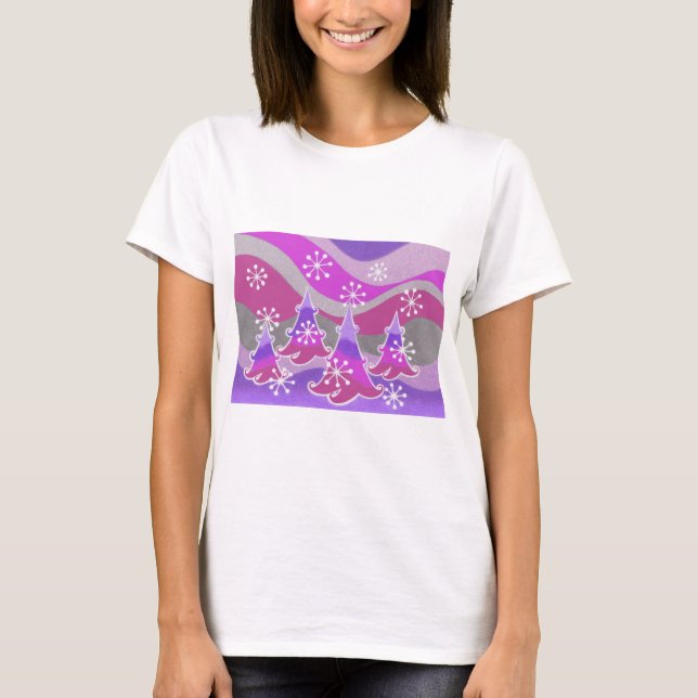 Winter Trees Purple t-shirt (Front)