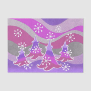 Winter Trees Purple tissue paper