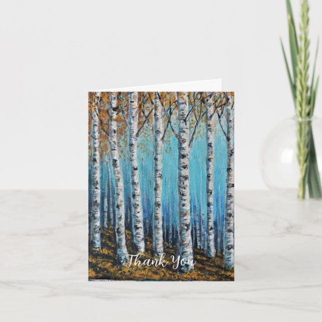 Winter Trees Thank you Card (Front)