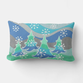 Winter Trees throw pillow