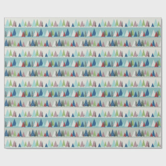 Winter trees wrapping paper