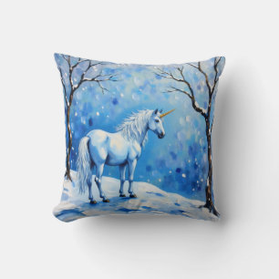 Winter Unicorn Cushion