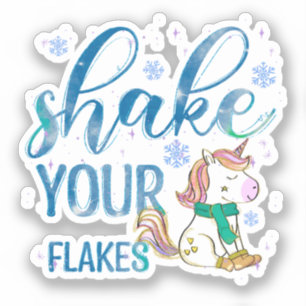 Winter Unicorn   Shake Your Flakes   Fun & Festive