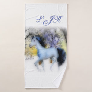 Winter unicorn towel set