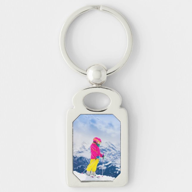 Winter Vacation Photo Key Ring (Front)