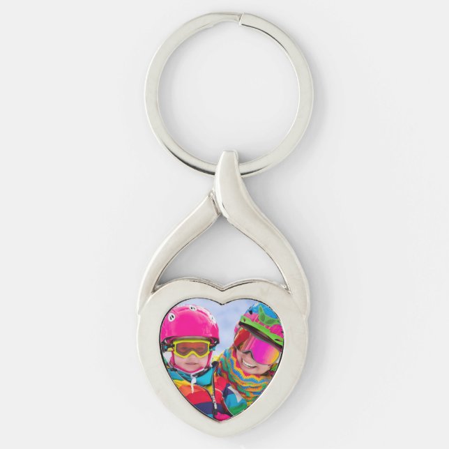 Winter Vacation Photo Key Ring (Front)
