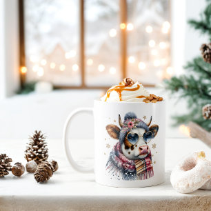 Winter Vibes Cow - Coffee Mug