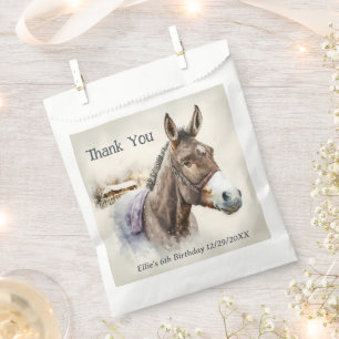 Winter vibes Donkey -  Birthday Party - Favour Bags