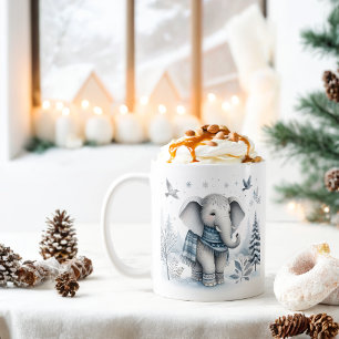 Winter Vibes Elephant - Coffee Mug