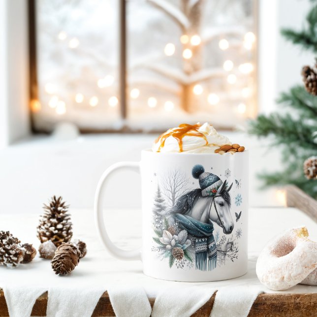 Winter Vibes Horse -  Coffee Mug (Creator Uploaded)
