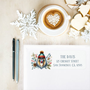 Winter Vibes Mandrill Monkey - Return address