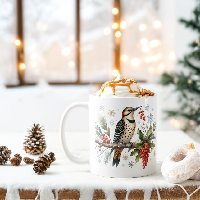Winter Vibes Northern Flicker -  Coffee Mug (Creator Uploaded)