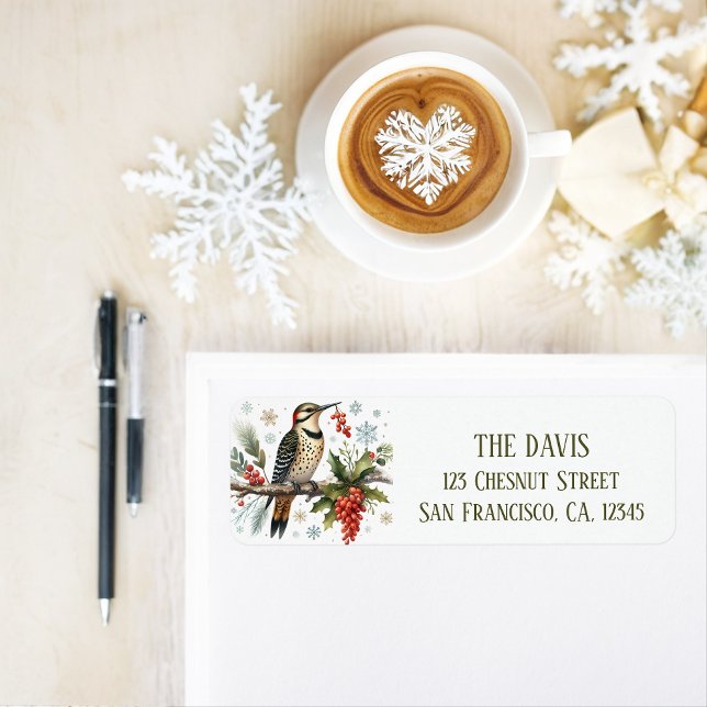 Winter Vibes Northern Flicker - Return address  (Creator Uploaded)