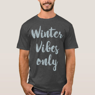 Winter Vibes Only Christmas Sweater Light Blue Tex