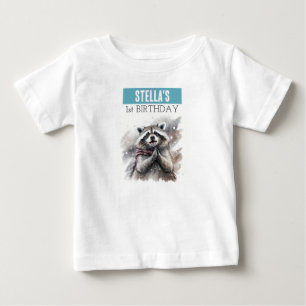 Winter Vibes Raccoon - 1st birthday T-shirt