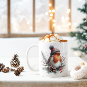 Winter Vibes Robin - Coffee Mug