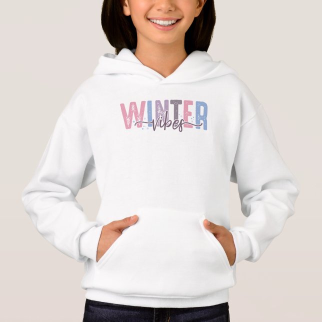 Winter Vibes - Soft Pastel Typography (Front)