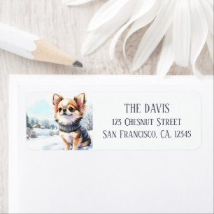 Winter Vibes Watercolor Chihuahua -