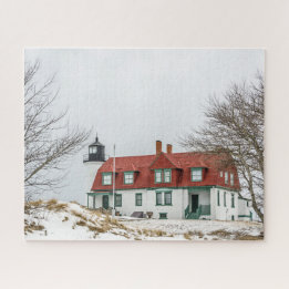 Winter View of Point Betsie - 520 piece Jigsaw Puzzle