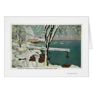 Winter View of the Marblehead Harbour