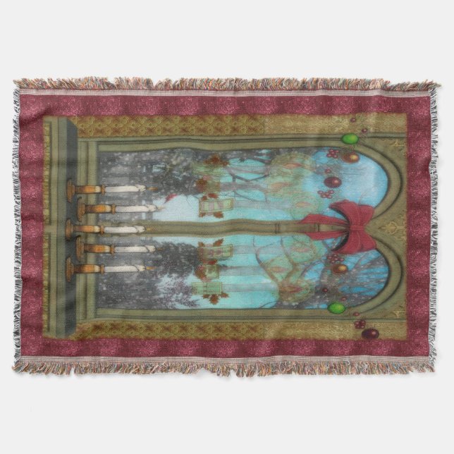 Winter View Throw Blanket (Front)