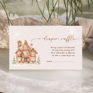 Winter Village Diaper Raffle Enclosure Card