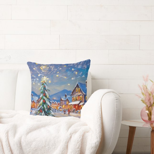Winter Village Holiday Cushion (Couch)