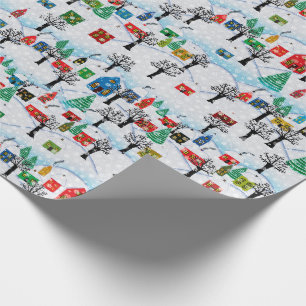 Winter Village Holiday Wrapping Paper
