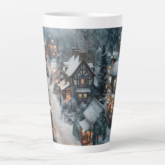 Winter village latte mug (Front)