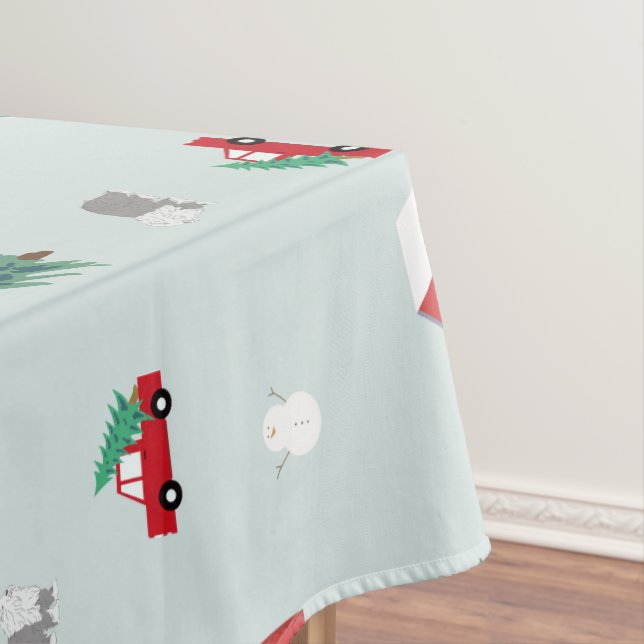 Winter Village Tablecloth (In Situ)