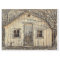 Winter Vintage Barn and Trees Decoupage