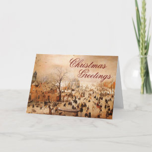 Winter ~ Vintage Christmas Holiday Card