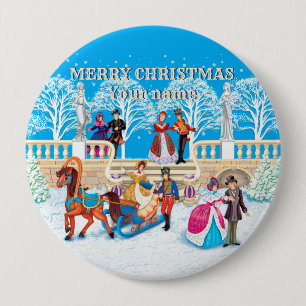 Winter walk 10 Cm Round Badge