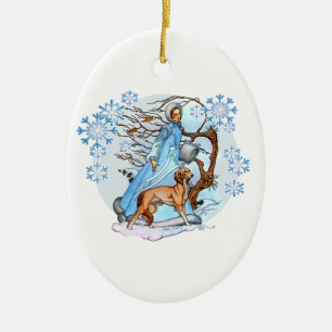 Winter Walk Ceramic Tree Decoration